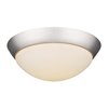 Acclaim Lighting Flushmount Modern 18-Watt Satin Nickel Integrated LED with Frosted Glass