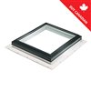 Columbia Tempered Glass Self-Flashing Fixed Skylight - 46.5-in x 46.5-in - Black