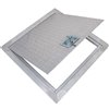 Best Access Doors Diamond Plated Aluminum Floor Hatch - 24-in x 24-in - White