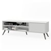 Bestar Krom TV Stand with Metal Legs for TVs up to 60-in - White