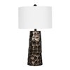 Design Living Table Lamp with Off-White Linen Shade - 28.5-in - Oil-Rubbed Brown