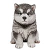 Hi-Line Gift Ltd. Malamute Puppy Sitting Statue - Grey