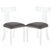 Plata Import Contemporary Side Dining Chairs (Plastic Frame) - Clear - Set of 2