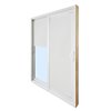 Dusco Doors Tempered Glass Vinyl Double Patio Doors with Screen (Common: 72-in x 80-in; Actual: 71.63-in x 79.63-in) - White