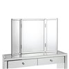 Inspired Home Tabletop Vanity Trifold Mirror - 28-in x 39-in - Clear
