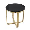 Inspired Home Lanna Accent Table - Black