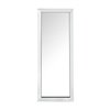 Inspired Home Jewelry Furniture Beveled Mirrored Edges Full Length - Clear