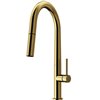 VIGO Greenwich Pull-Down Spray Kitchen Faucet (in Matte Brushed Gold)