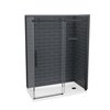 MAAX Utile 83-in x 32-in x 60-in Thunder Grey and Matte Black Corner Shower Kit with Right Drain - 5-Piece