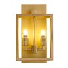 Design Living 9.75-in W 2-Light Brass Modern/Contemporary Wall Sconce