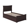 AFI Furnishings Metro Twin Bed with Matching Footboard and Trundle - Espresso