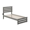 AFI Furnishings Oxford Twin Bed with Footboard/USB Charger - Grey