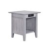 AFI Furnishings Nantucket End Table with Charging Station - Driftwood