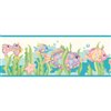 Dundee Deco 6-in Blue/Green/Pink Prepasted Wallpaper Border