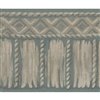 Dundee Deco 5.25-in Grey/White Prepasted Wallpaper Border