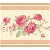 Dundee Deco 7-in Red/Cream Self-Adhesive Wallpaper Border