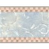 Dundee Deco 6.4-in Blue/Grey/Pink Prepasted Wallpaper Border