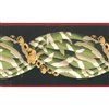 Dundee Deco 3.31-in Red Trim/Green/White/Yellow Prepasted Wallpaper Border
