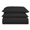 Swift Home Queen Microfibre 4-Piece Black Bed Sheets