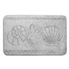 Swift Home Sea Shell 20-in x 32-in Light Grey Polyester Memory Foam Bath Mat