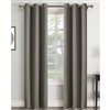 Swift Home 95-in Charcoal Grey Polyester Room Darkening Interlined Single Curtain Panel