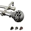 Rod Desyne Isabella 28-in to 48-in Satin Nickel Steel Double Curtain Rod