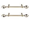 Rod Desyne Ramona 11-in to 20-in Gold Steel Single Curtain Rod