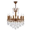 Worldwide Lighting Versailles Collection 12-Light Traditional Crystal Chandelier French Gold