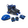 Chicago Skates Adjustable Blue Rollerblade Combo Set, Size J10-J13