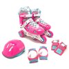 Chicago Skates Adjustable Pink Rollerblade Combo Set, Size 1-4