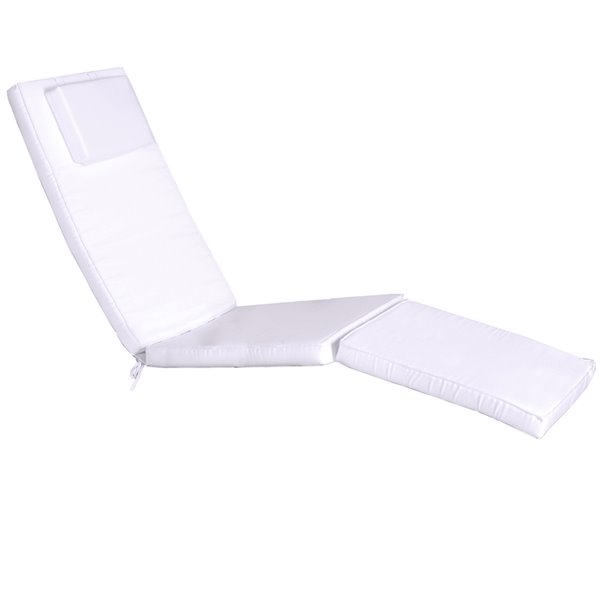 Royal White Patio Steamer Chair Cushion, Lounge Chair Pads Canada