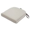 Classic Accessories Montlake Heather Grey Square Patio Chair Cushion
