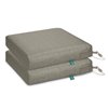 Duck Covers Weekend Moon Rock Square Patio Chair Cushion - 2-Piece