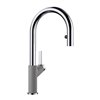 BLANCO Urbena Chrome/metallic Gray 1-handle Deck Mount Pull-down Handle/lever Residential Kitchen Faucet