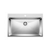 BLANCO Quatrus Drop-in 31.25-in x 20.5-in Brushed Single Bowl 1-hole Kitchen Sink