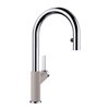 BLANCO Urbena Chrome/concrete Gray 1-handle Deck Mount Pull-down Handle/lever Residential Kitchen Faucet
