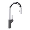 BLANCO Urbena Chrome/cinder 1-handle Deck Mount Pull-down Handle/lever Residential Kitchen Faucet