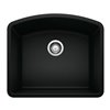 BLANCO Diamond Undermount 24-in x 20.8-in Coal Black Single Bowl Kitchen Sink