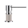 Blanco Lato Chrome/concrete Gray Soap And Lotion Dispenser