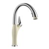 BLANCO Artona PVD Steel/biscuit 1-handle Deck Mount Pull-down Handle/lever Residential Kitchen Faucet