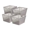 Neatfreak 4-Pack 13.98-in x 10-in x 15.98-in Large Fabric Storage Bin with Mesh Front