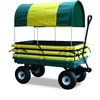 Millside Poly Green and Yellow Deck Wagon, 20-in x 38-in