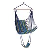 Outsunny Blue Fabric Hanging Hammock Chair