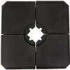 Outsunny Set of 4 Cantilever Umbrella Base weights, Black