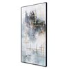 Gild Design House Black Plastic Framed 40-in x 20-in Abstract Painting