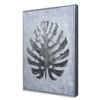 Gild Design House Silver Jungle Silver Plastic Framed 32-in x 24-in Botanical Hand-painted Painting