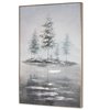 Gild Design House Silver Plastic Framed 61-in x 41-in Landscape Hand-painted Painting