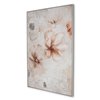 Gild Design House White Plastic Framed 48-in x 33-in Floral Painting