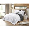 Swift Home Reversible White Full/Queen Duvet Cover Set - 3-Pieces