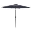 Corliving 9-ft Solid/Grey Market Patio Umbrella
